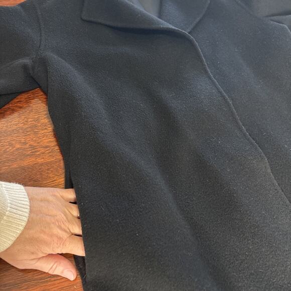 Paco Rabanne Women’s Designer Wrap Coat Sz M Luxury Old Money Classic Wool Blend - Picture 9 of 11